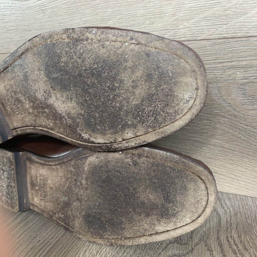 Johnston & Murphy Men's Size 10.5 M Brown Tassel Loafer Style Leather Shoes - Picture 7 of 10